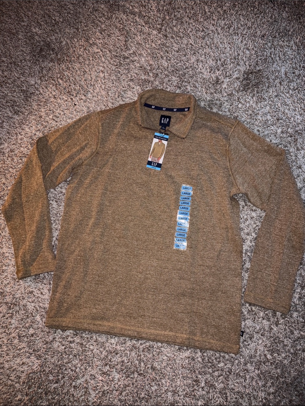 GAP Men's Crewneck Pullover Sweater - Tan/Brown